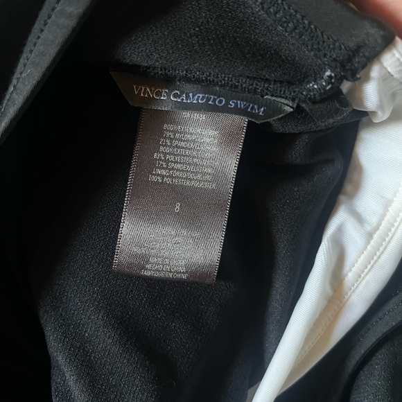 Vince Camuto Swim Black White Swimsuit One Piece - Picture 5 of 5